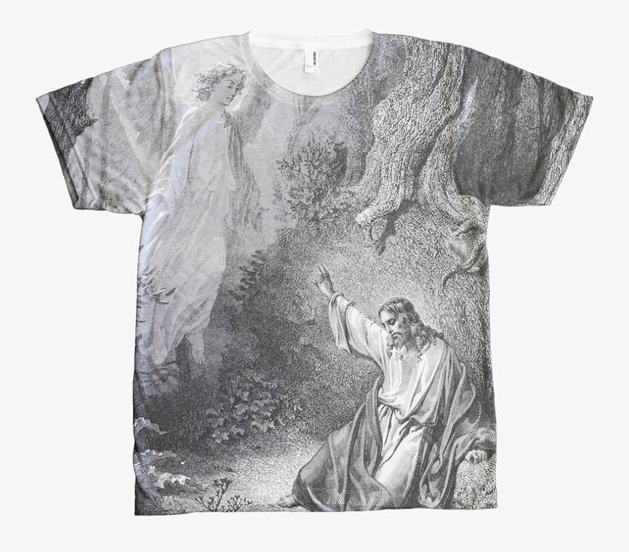 Transparent White Shirt Png - Jesus Full Print T Shirt, Transparent Clipart