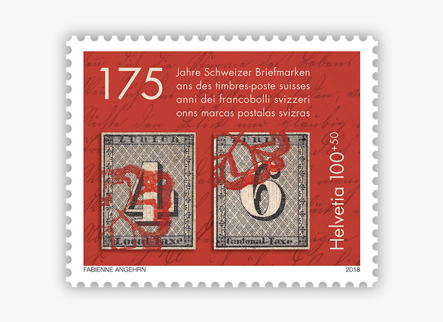 Clip Art 100 Stamps - Briefmarken Schweiz, Transparent Clipart