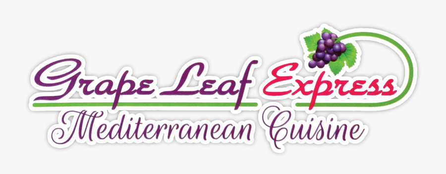 Grape Leaf Express - Calligraphy, Transparent Clipart