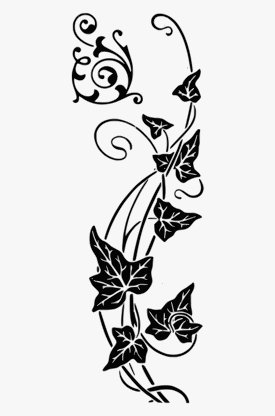 Vine Leaves Decorative Free Picture - Corner Design, Transparent Clipart