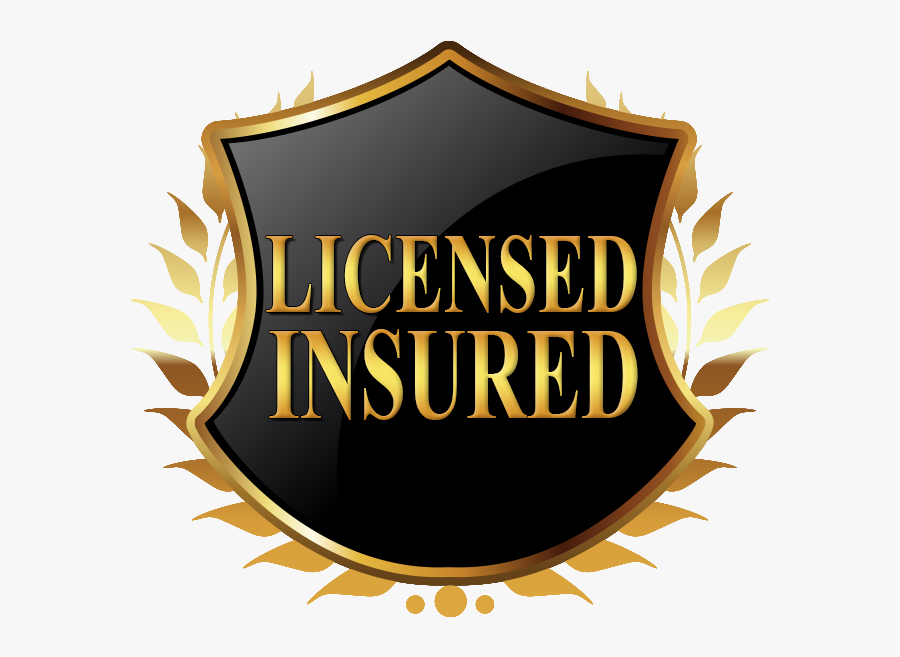 Insured And Licensed Badge - 47404, Transparent Clipart