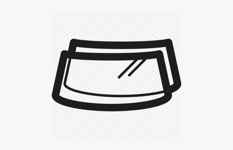 Windshield Icon, Transparent Clipart