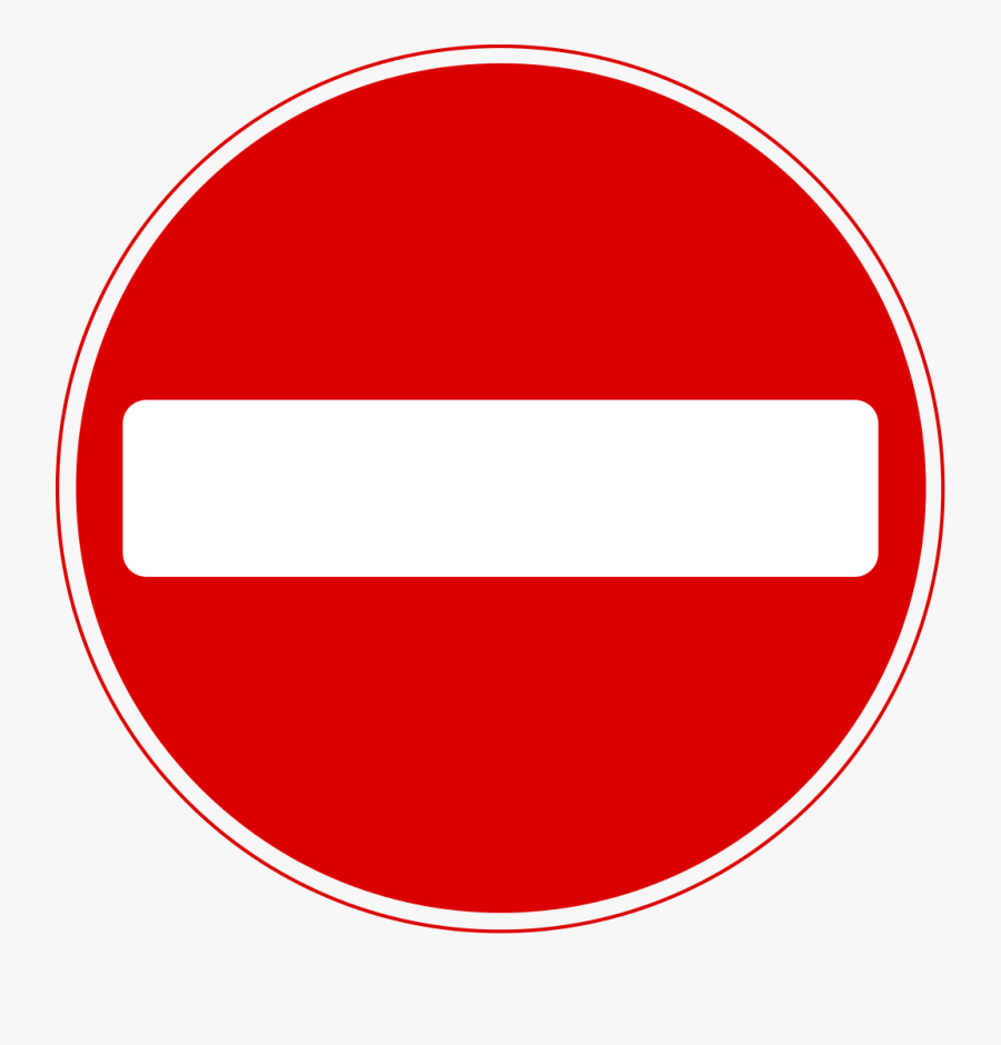 Signs Vector Censored - No Entry Sign Clip Art, Transparent Clipart