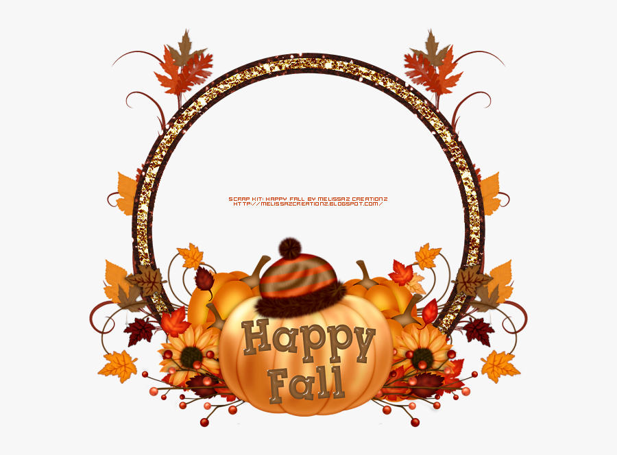 Graphic Groupies Happy Fall Cluster Frames Friday Clip - Autumn, Transparent Clipart