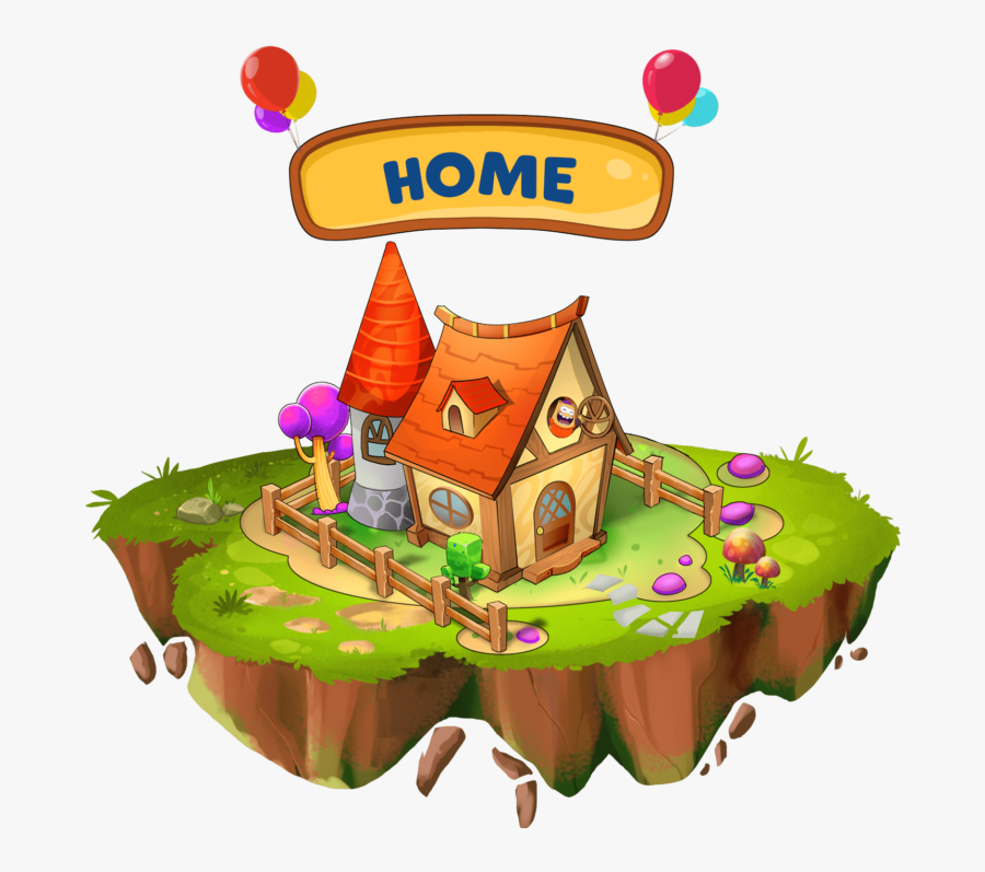 Play School Island Home - Cartoon, Transparent Clipart