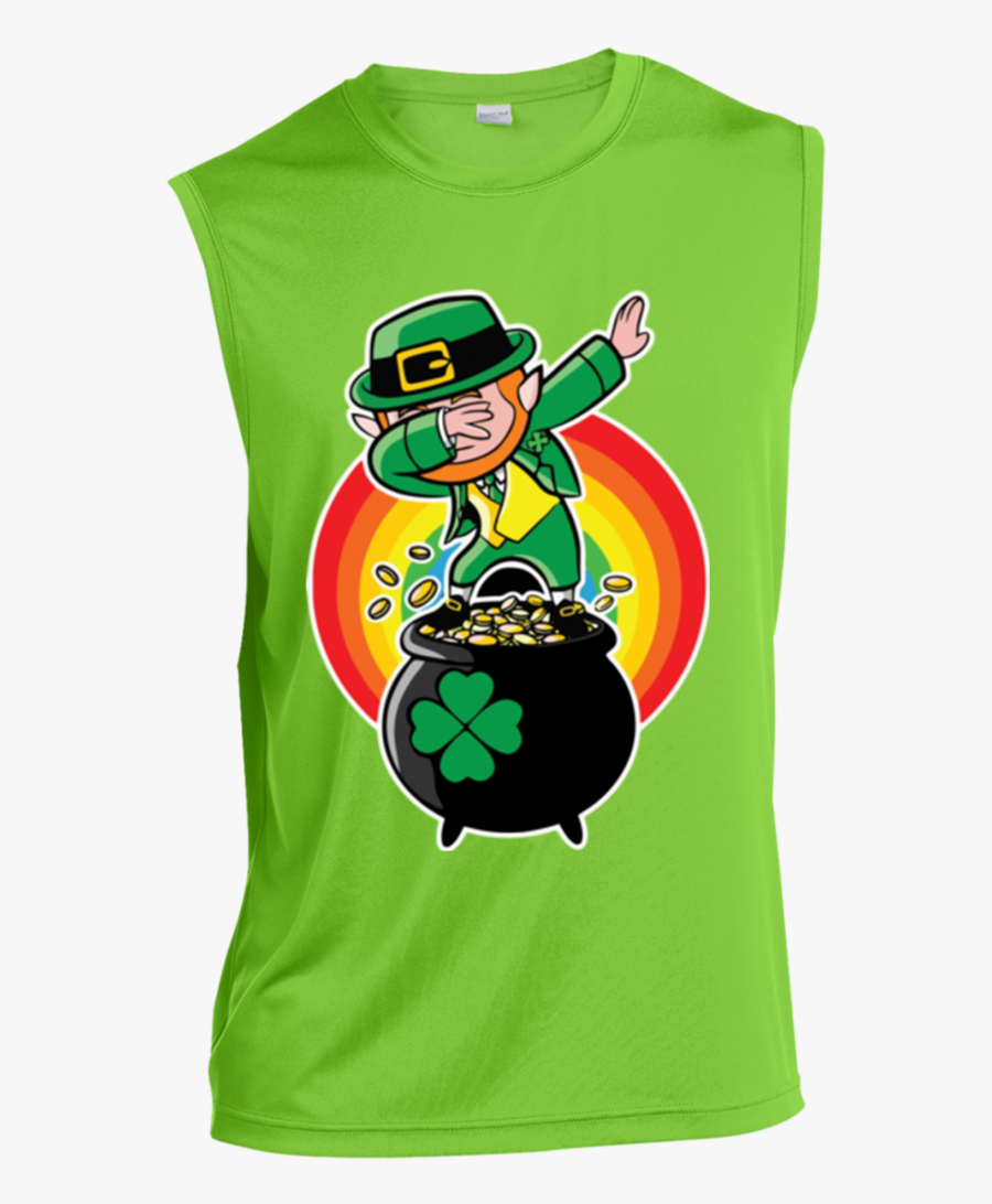 Dabbing Leprechaun Funny Irish Dab St Patrick"s Day - Leprechaun Gif Dab, Transparent Clipart