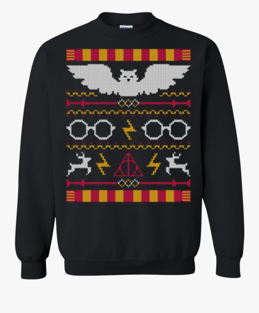 Clip Art Sweaters Hoodies Sweatshirts Gear - Harry Potter Christmas Sweater Pattern, Transparent Clipart