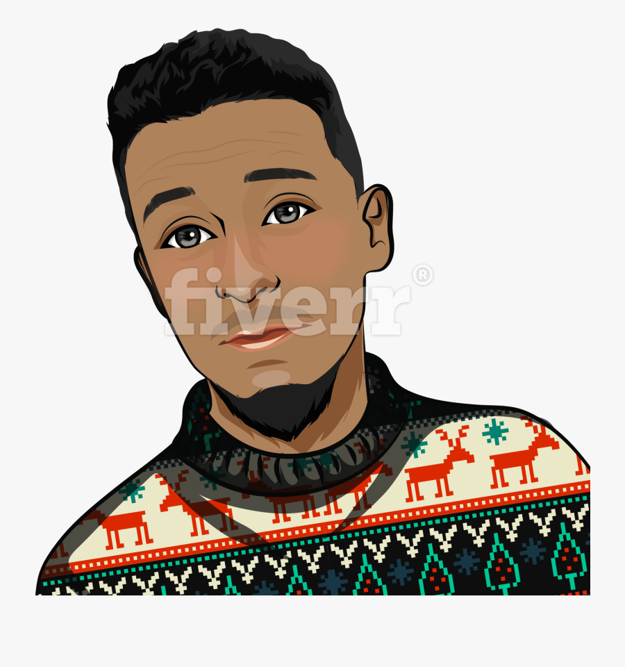 Ugly Christmas Sweater Satin Style Scarf - Illustration, Transparent Clipart