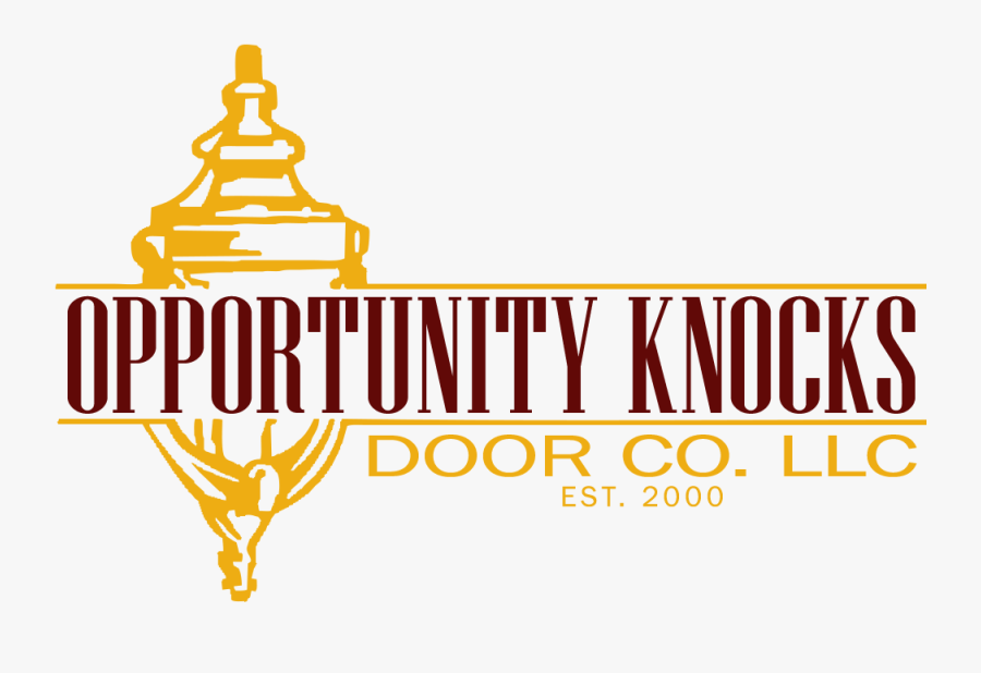 Opportunity Knocks Door Company - Graphic Design, Transparent Clipart