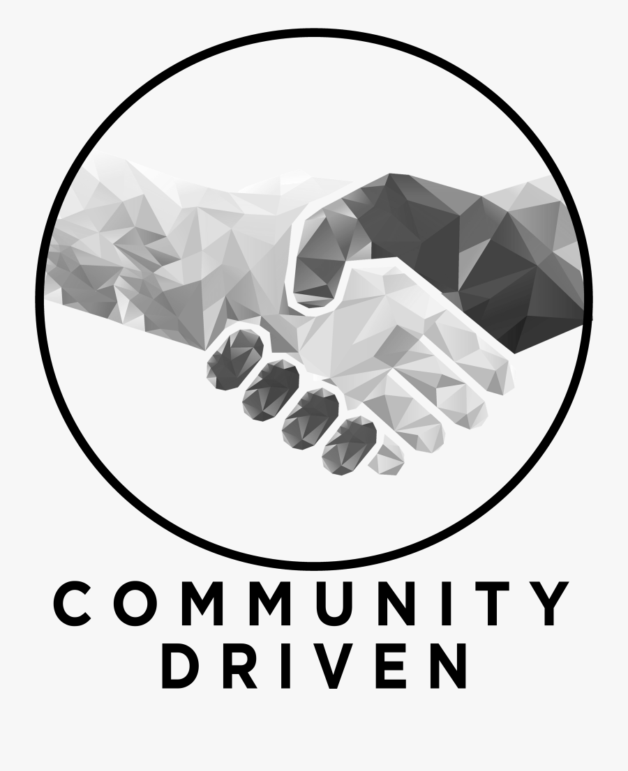 Polygonal Handshake, Transparent Clipart