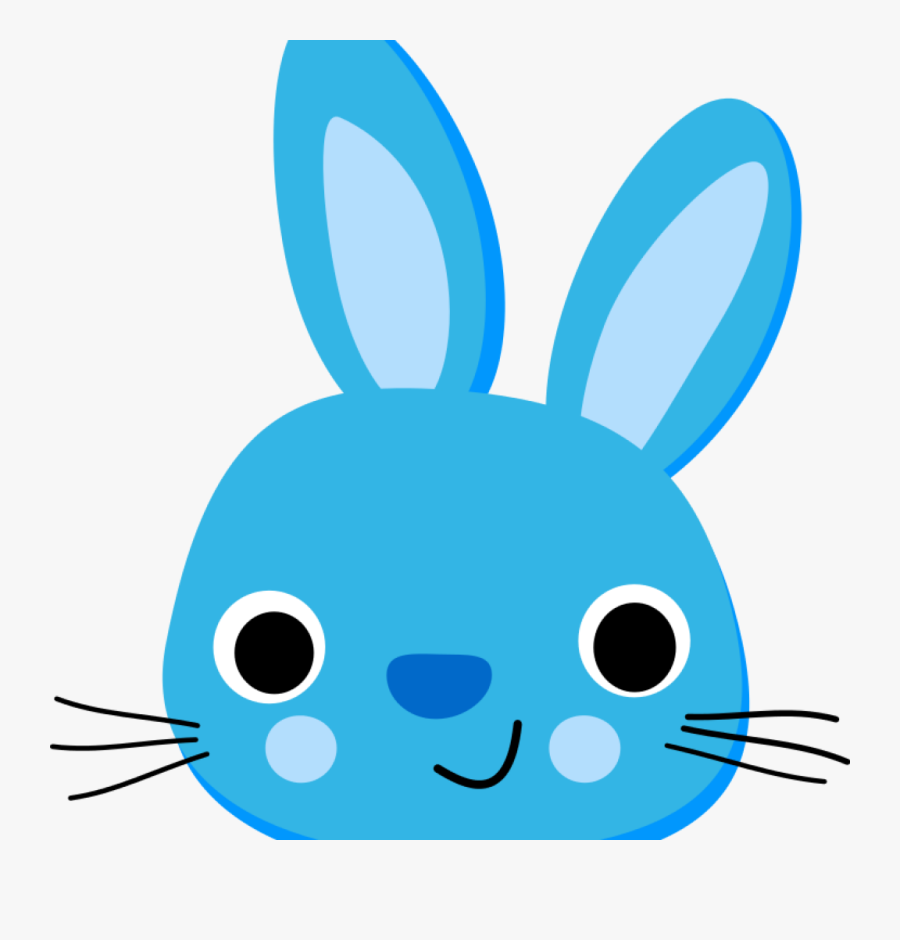 Winter Clipart Bunny - Blue Easter Bunny, Transparent Clipart
