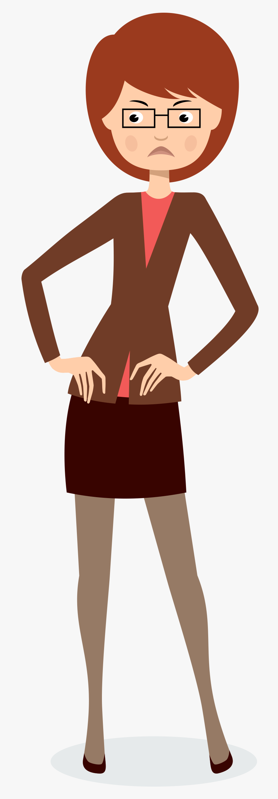 Mujer Enojada Animada Png, Transparent Clipart