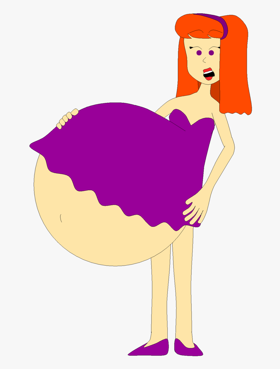 Daphne Feels Her Pregnant Belly By Angry-signs - Signs As Scooby Doo, Transparent Clipart
