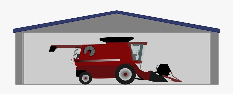 Car,motor Vehicle,red - Combine Harvester Clipart, Transparent Clipart