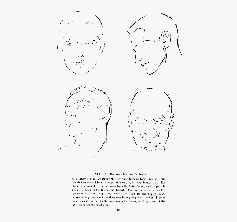 Andrew Loomis Drawing The Head And Hands 37 - Sketch, Transparent Clipart