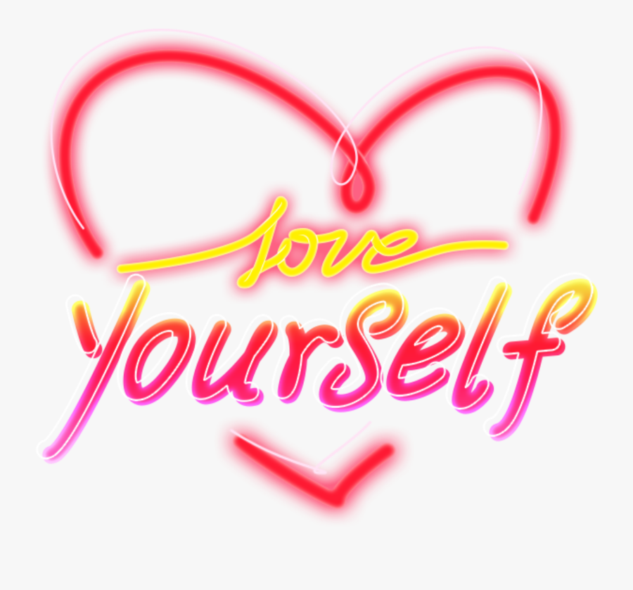 #sweet #neon #love #yourself #colorful #lightning #starlight - Heart, Transparent Clipart