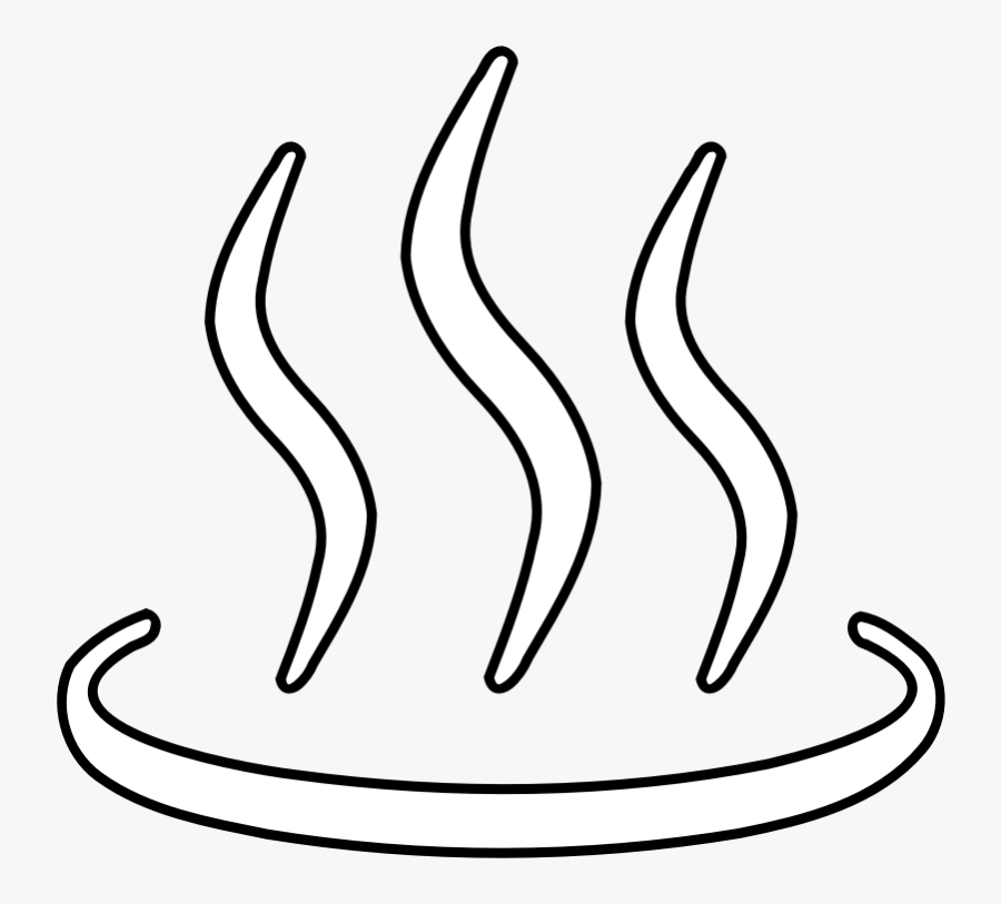 Clipart - Onsen - Slim - Outline - Clipart Of Hot Spring, Transparent Clipart