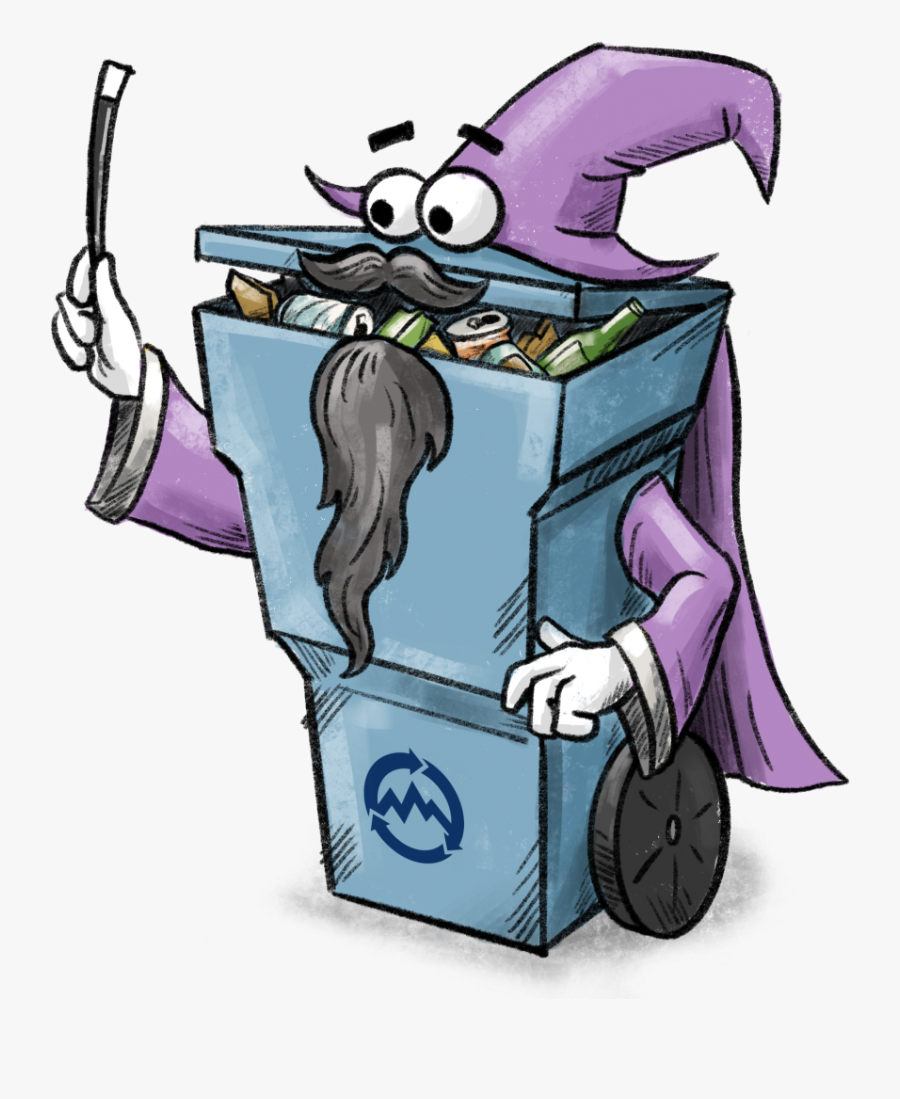 Waste Wizard App, Transparent Clipart