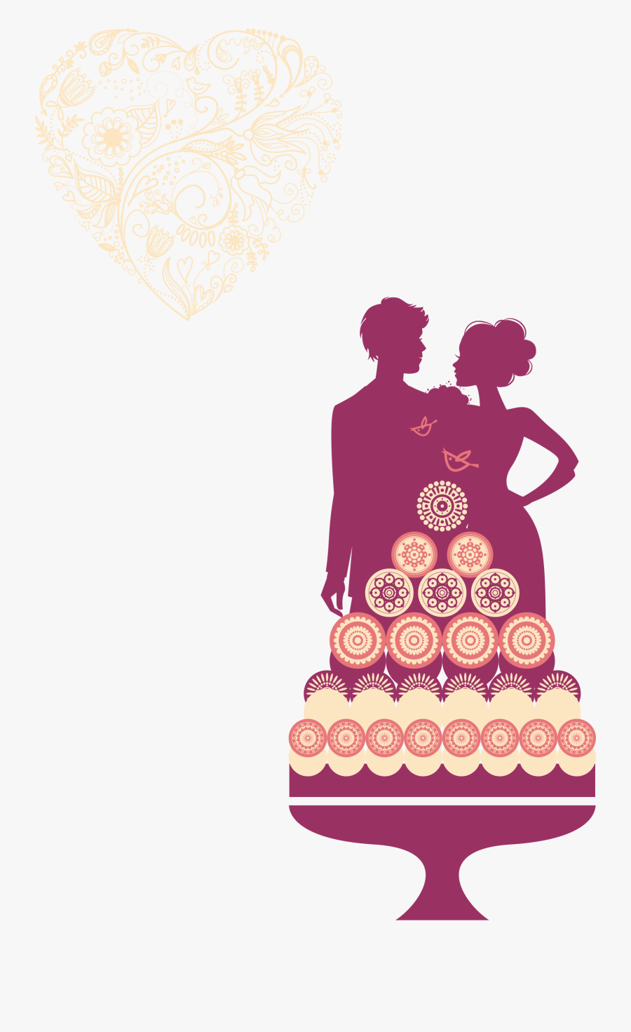 Wedding Vector Invitation Design Png, Transparent Clipart