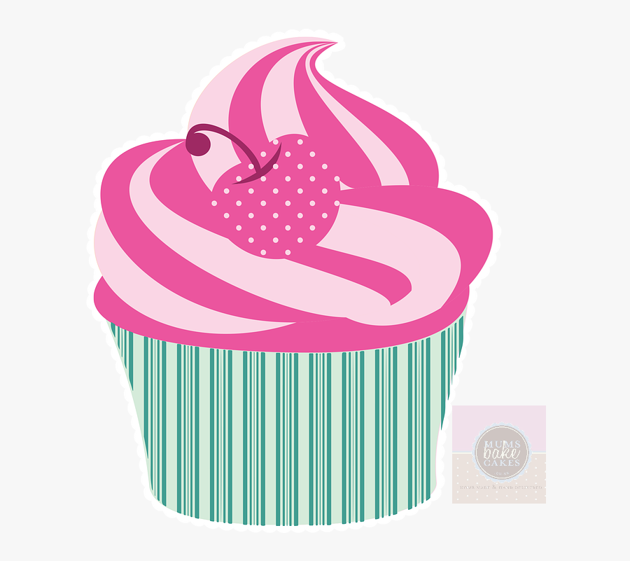 Transparent How To Make Clipart A Watermark - Cup Cake Pink Png, Transparent Clipart