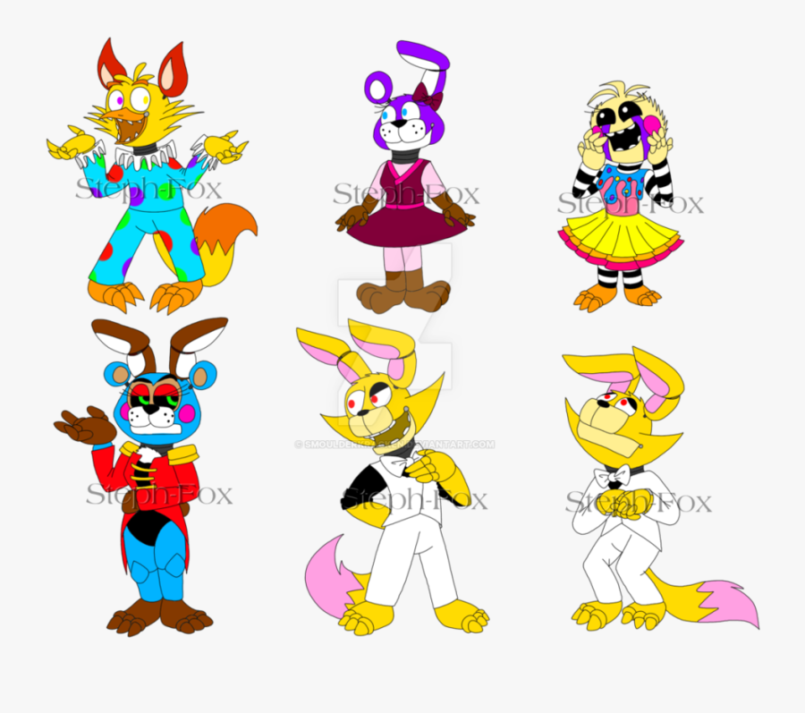 Transparent Confetti Clipart - Fnaf Next Gen Kids, Transparent Clipart