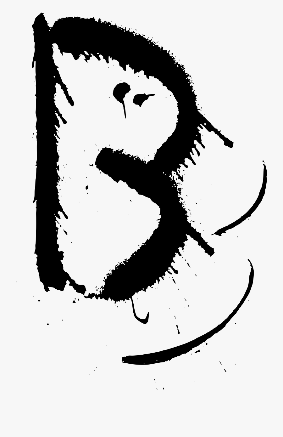 Vector Spray Calligraphy - Illustration, Transparent Clipart