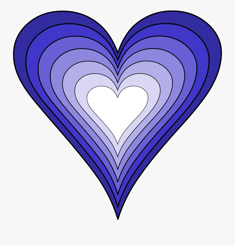 Clip Art Blue Hearts Backgrounds - Blue Hearts Transparent Background, Transparent Clipart