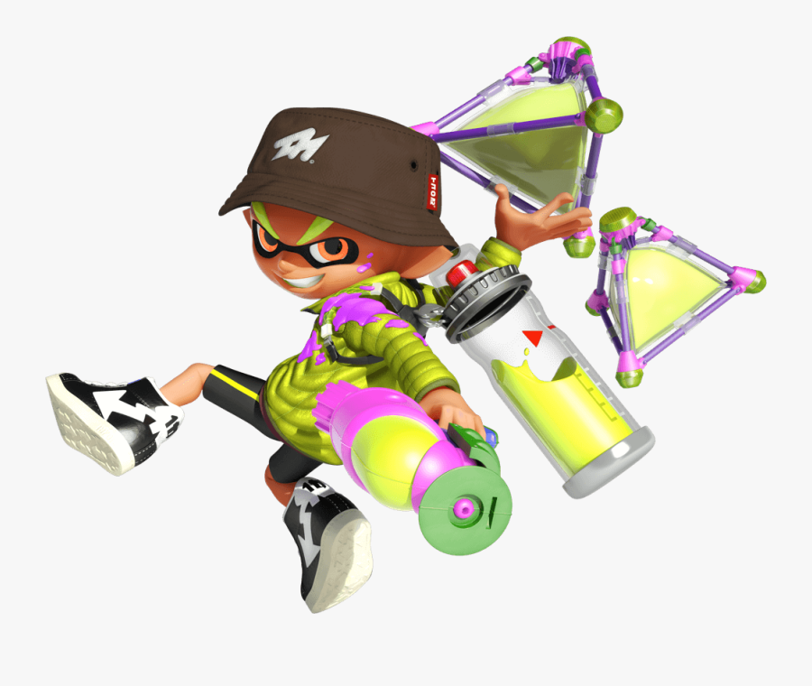 Clip Art Stock Amiibo For Nintendo Switch - Splatoon 2 Inkling Boy, Transparent Clipart