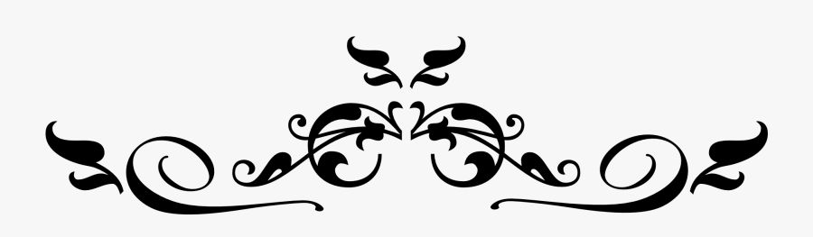 Elegant Border Png - Floral Border Black Png, Transparent Clipart