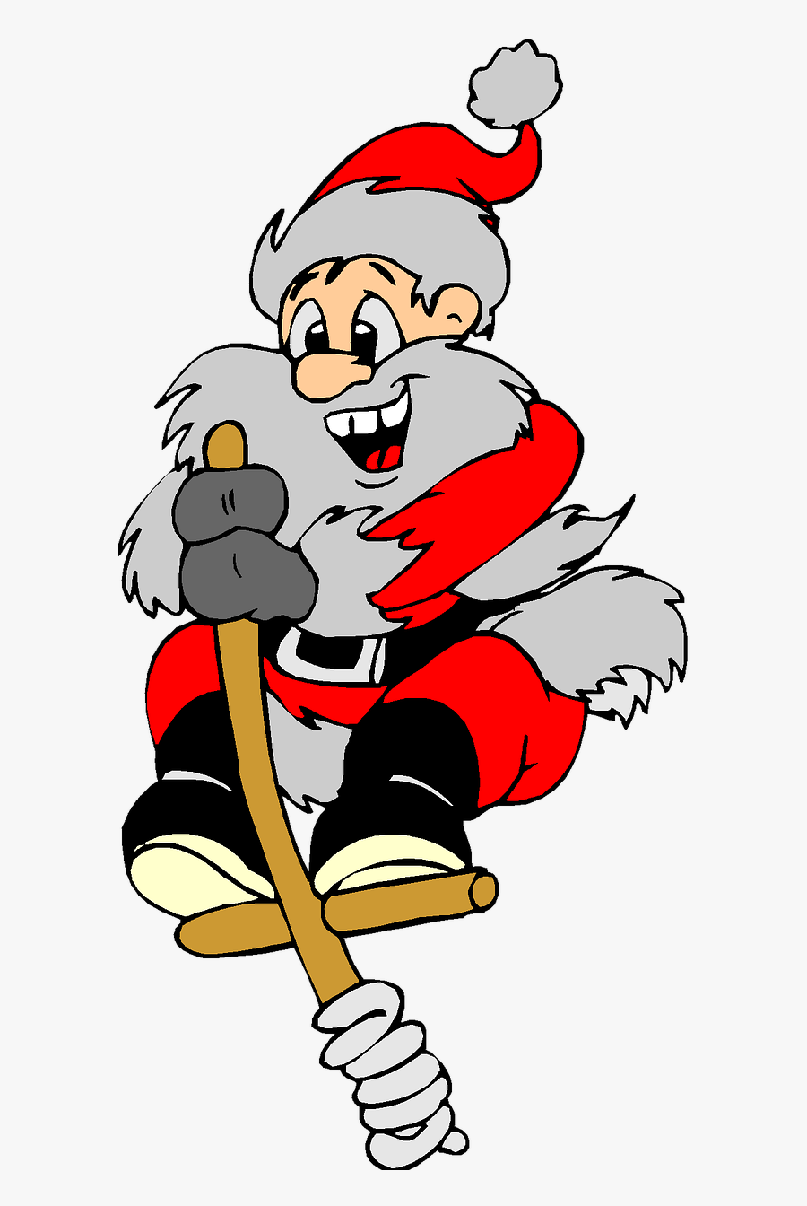 Vacation, Santa, Jumping, Christmas, Holiday - Clip Art Jumping Santa, Transparent Clipart