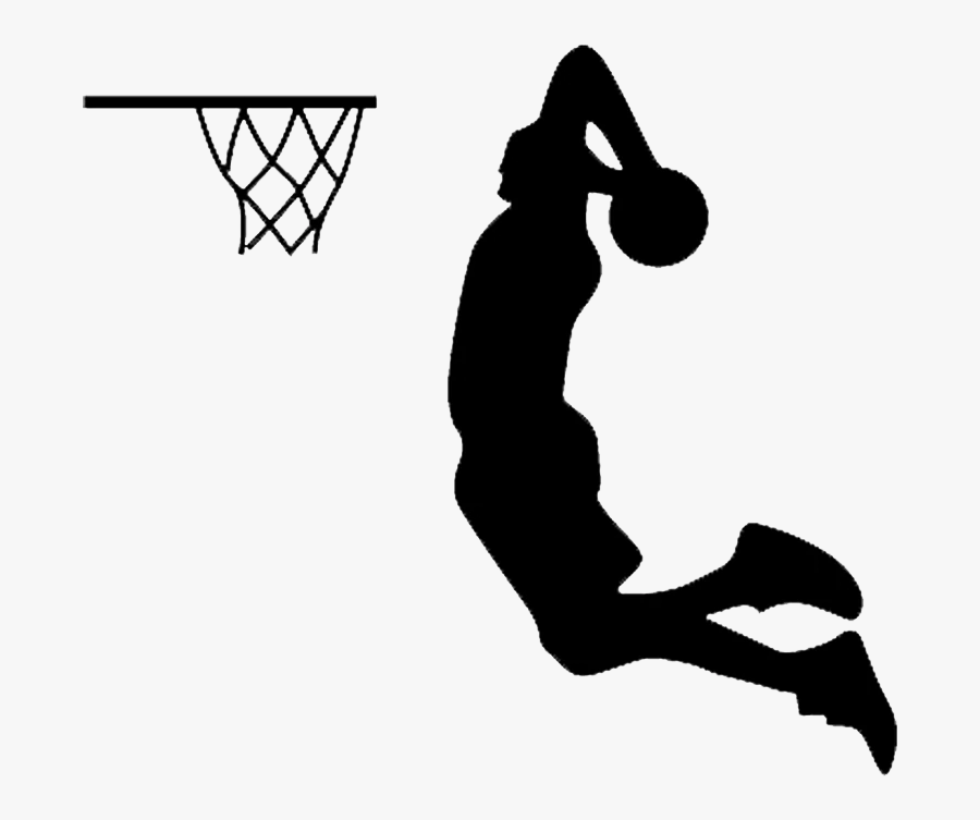 Basketball Player Dunking Cartoon, Transparent Clipart