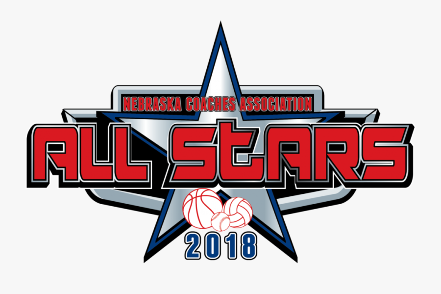 Nca All-star Girls, Boys Basketball And Volleyball - All Star Logo 2019, Transparent Clipart