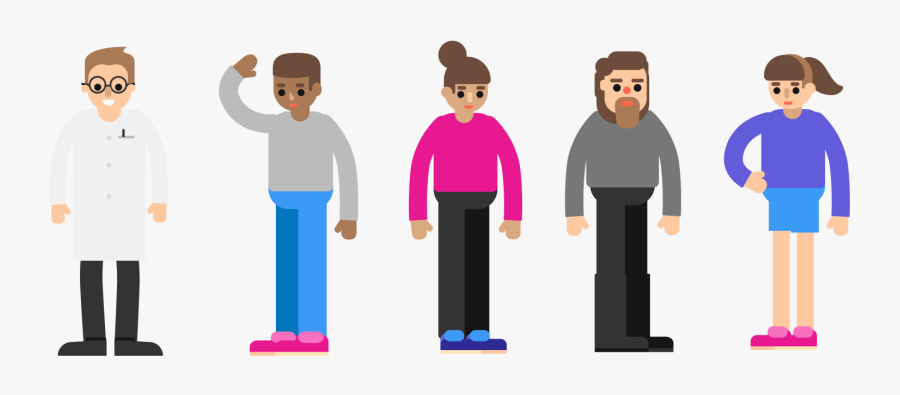 People Standing Beside Each Other, Transparent Clipart