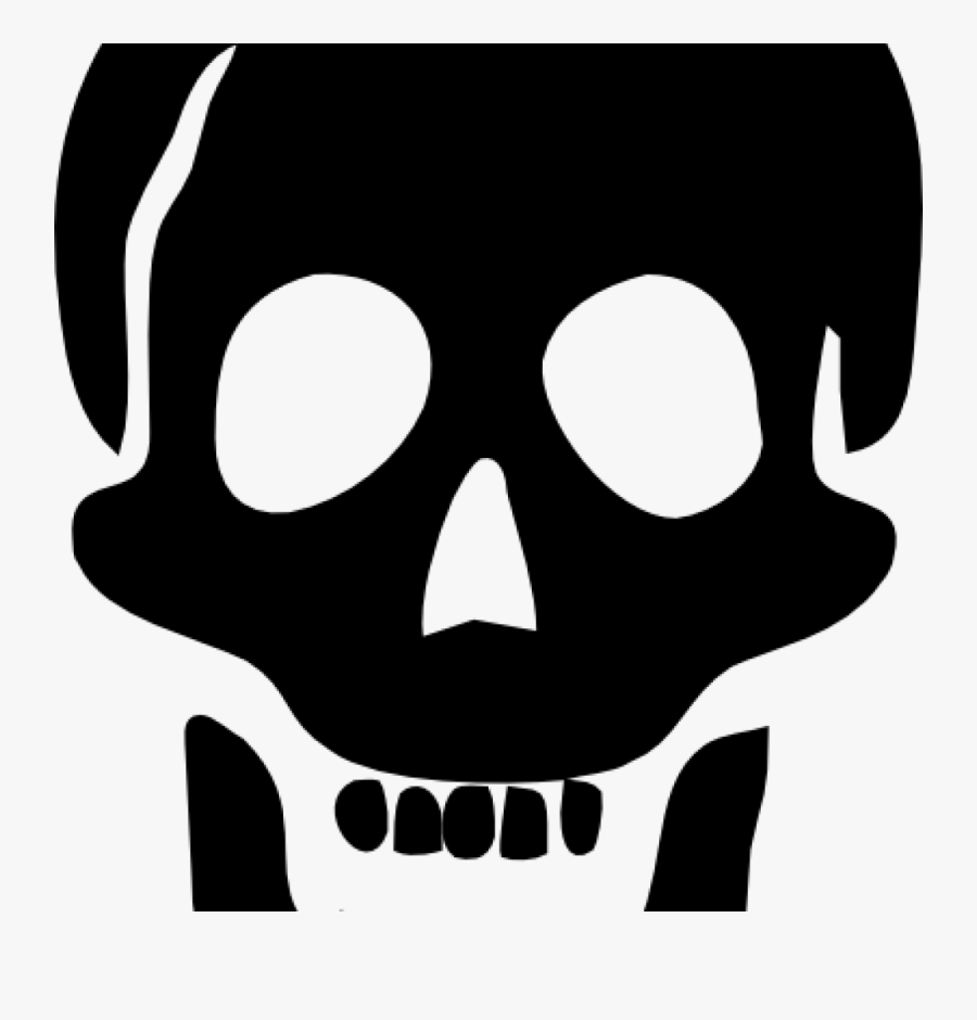Skull Clipart Clip Art At Clker Vector Online Royalty - Bandeira Pirata Fundo Transparente, Transparent Clipart