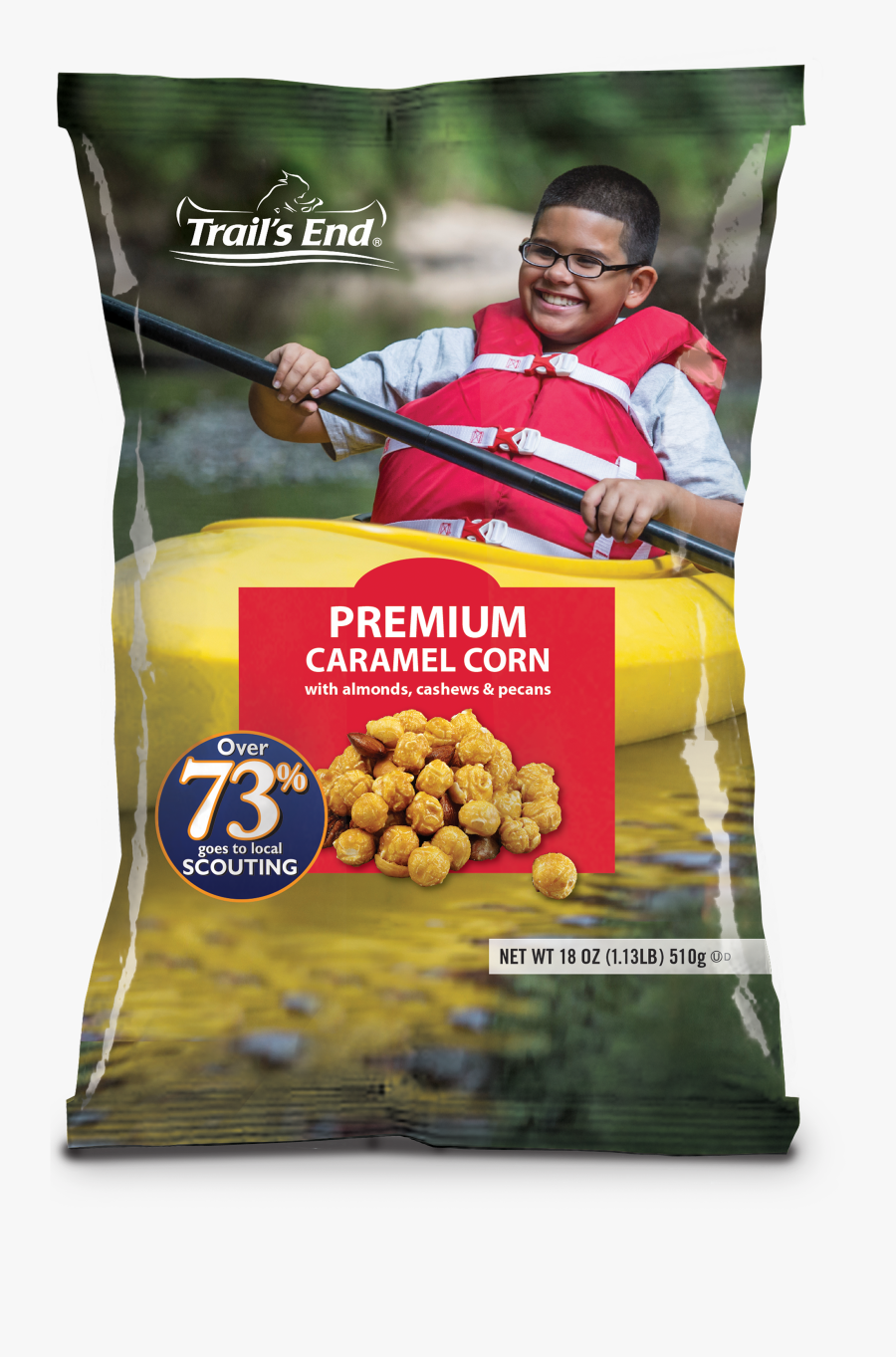 Trails End Premium Caramel Corn, Transparent Clipart