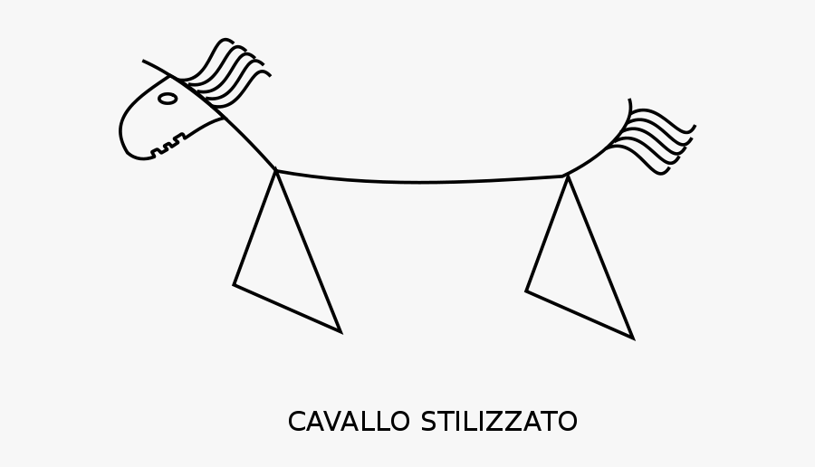 Free Cavallo Stilizzato - Clip Art, Transparent Clipart