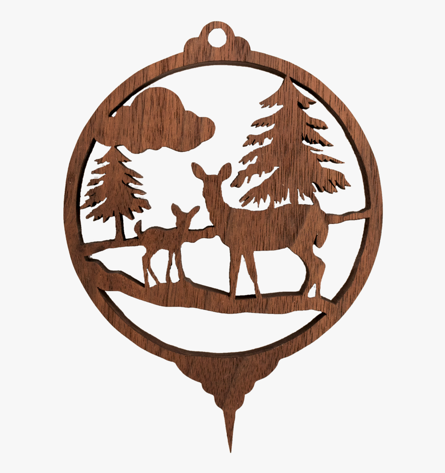 Wood Clipart Deer Scene - Elk, Transparent Clipart