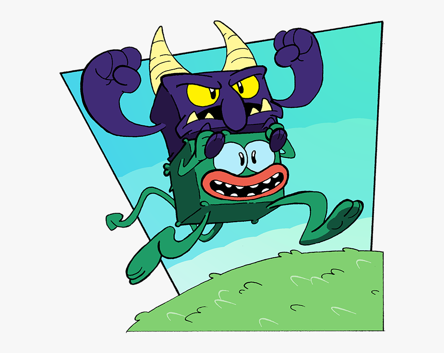 Lookit Them Square Boys Run 
i Call Em Thud And Skip - Cartoon, Transparent Clipart