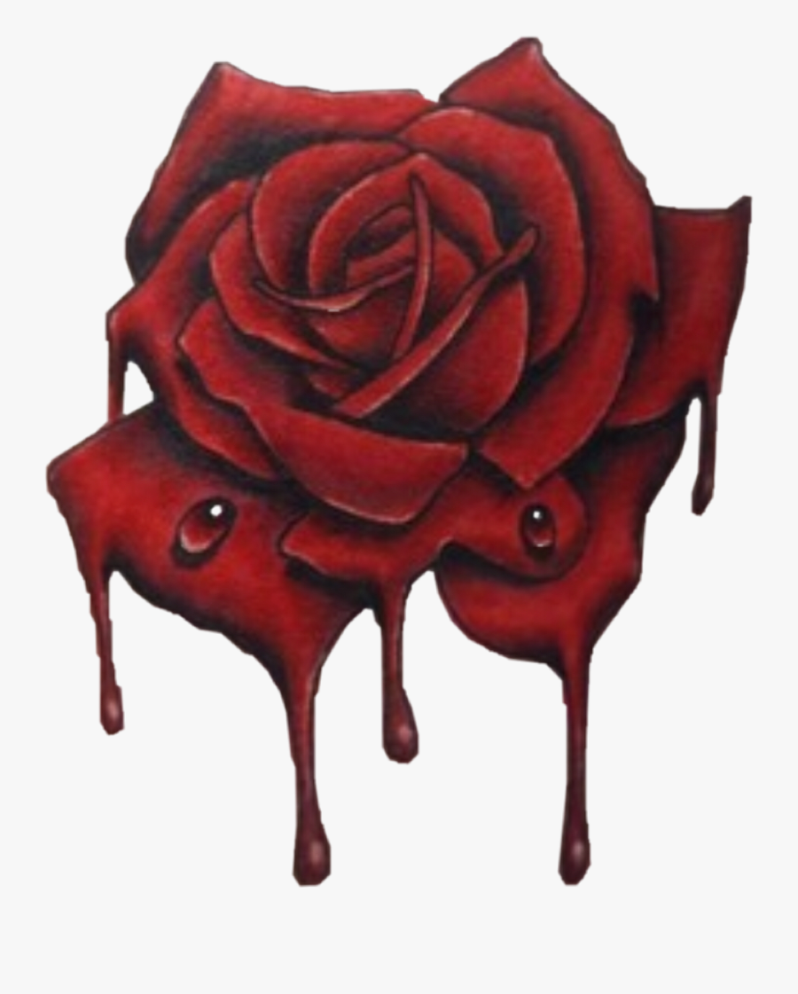 Rose Tattoo Clipart Red Rose Drawings Of Bloody Rose Free Transparent Clipart Clipartkey