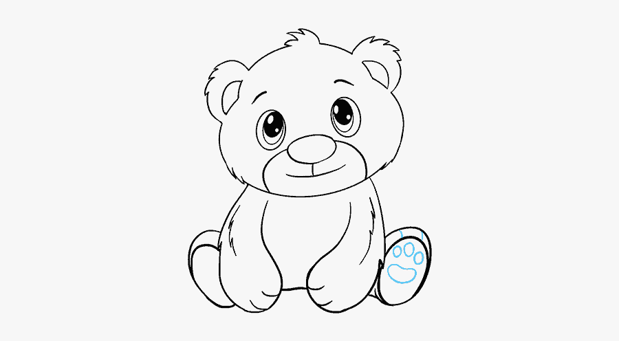 How To Draw A Polar Bear Cub In A Few Easy Steps Easydrawingguides - Drawing Of A Bear Easy, Transparent Clipart