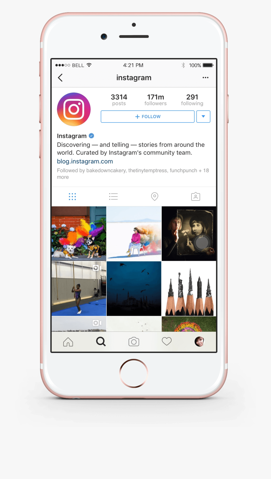 Cell Phone Instagram Png, Transparent Clipart
