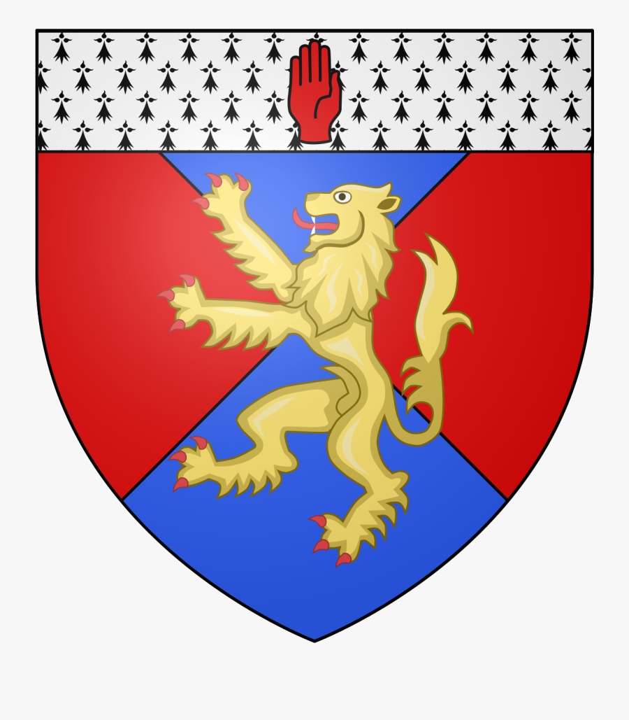 Gules A Lion Rampant Argent, Transparent Clipart