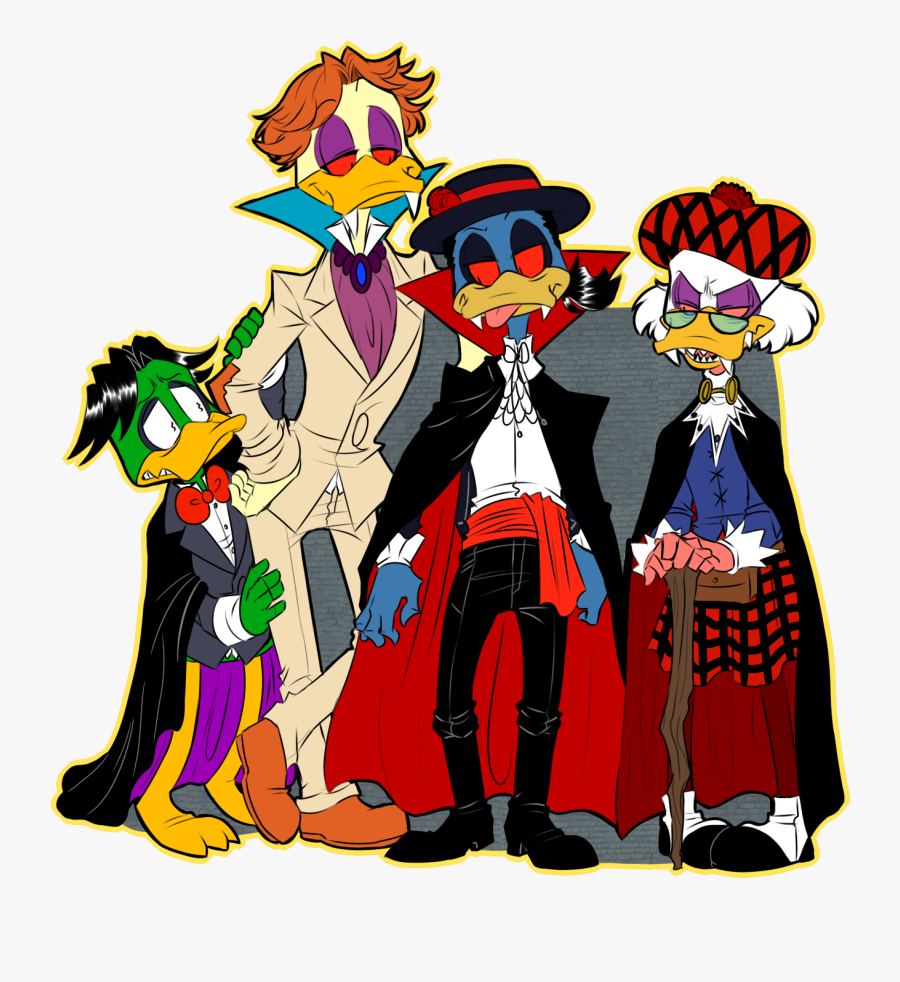 Family Of Vampire Ducks - Cartoon, Transparent Clipart