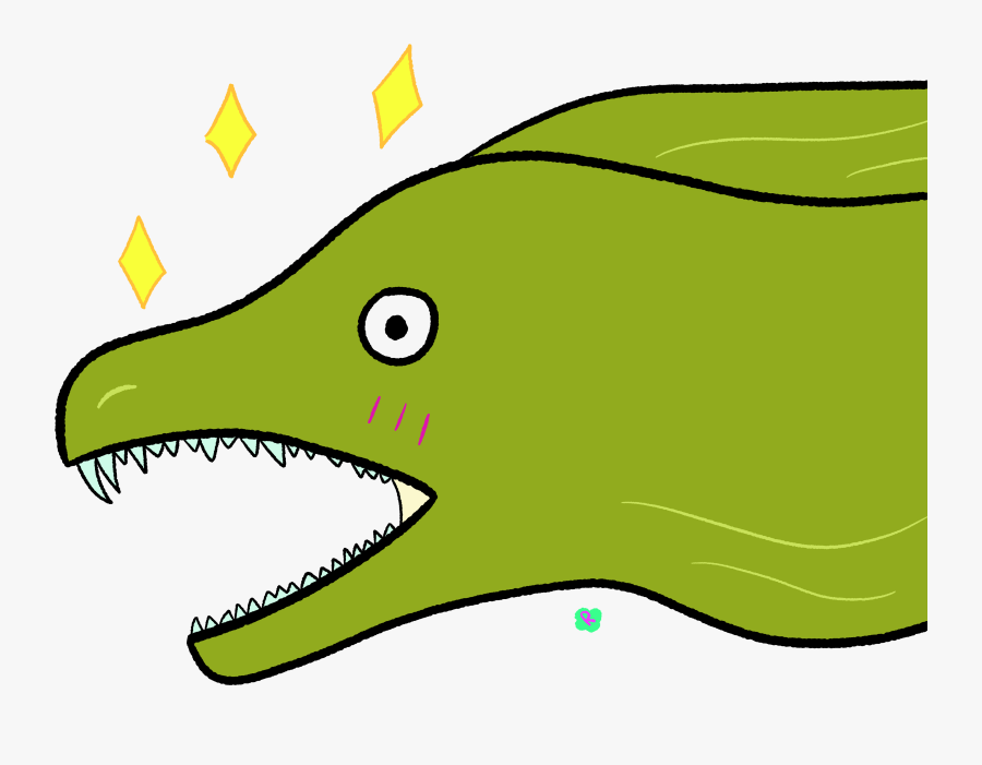 Transparent Eel Clipart - Moray Eel Clip Art, Transparent Clipart