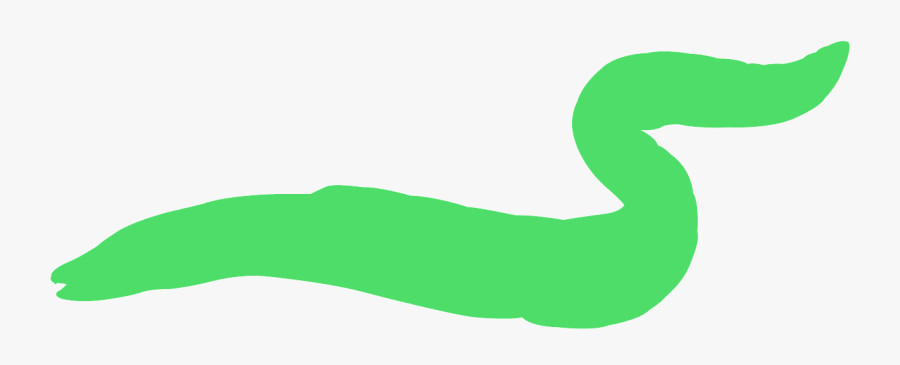 Silhouette Of A Eel, Transparent Clipart