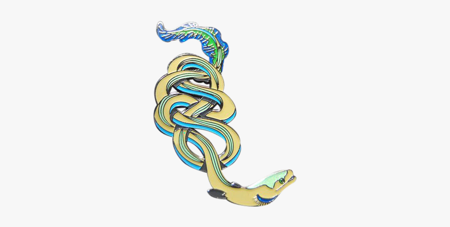 Knotted Eel Pin - Serpent, Transparent Clipart