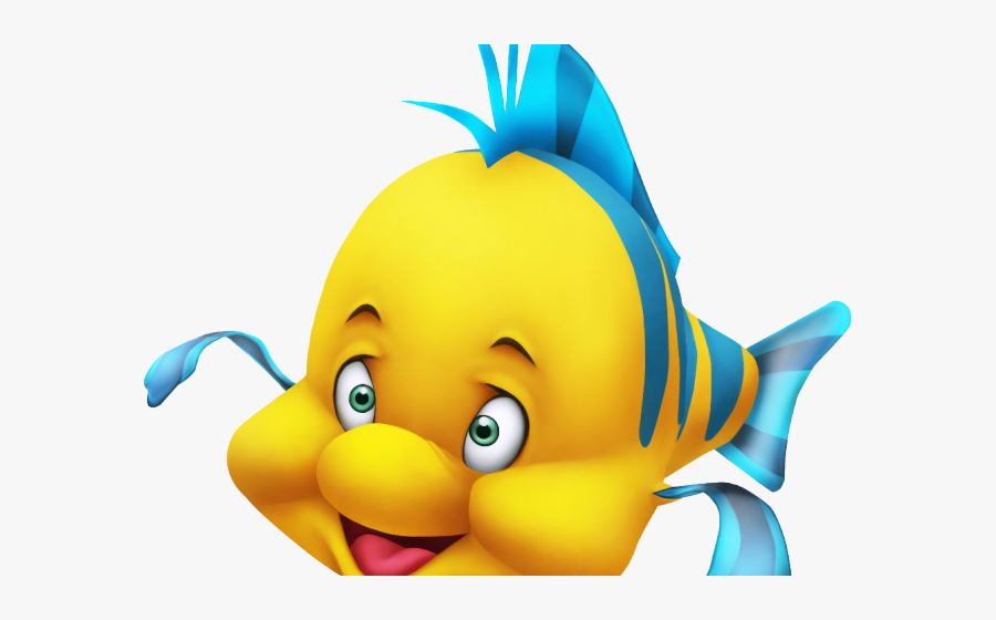 Yellow Fish From Little Mermaid, Transparent Clipart