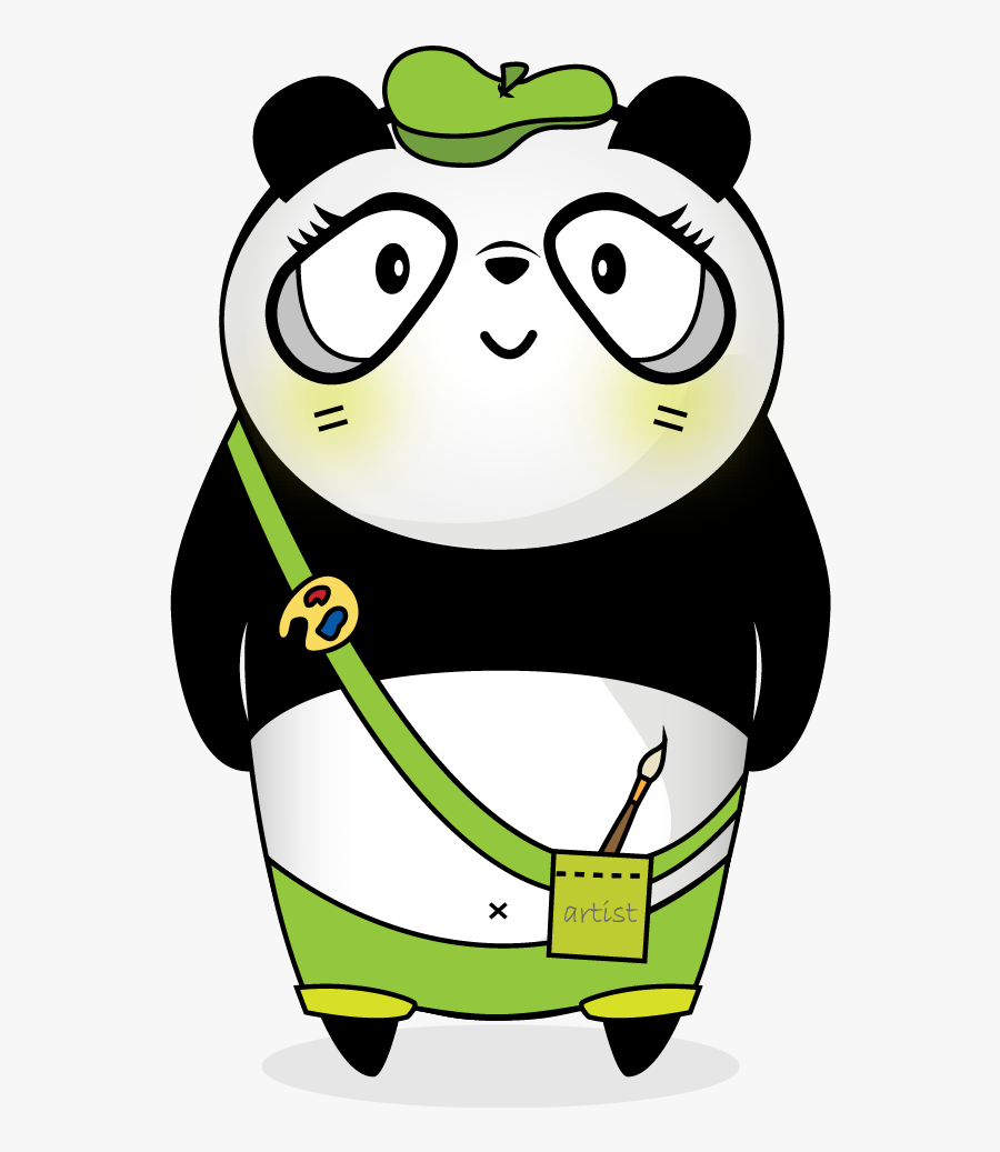 Meet Le Le, The Artist From Saving Pandas App - Cartoon, Transparent Clipart