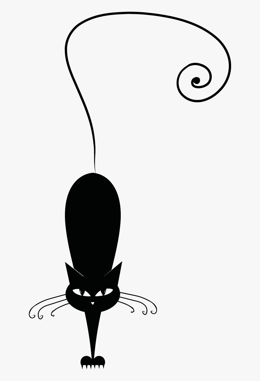 Black Cat Silhouette, Silhouette Images, Silhouette - Sfondi Gatti Stilizzati, Transparent Clipart