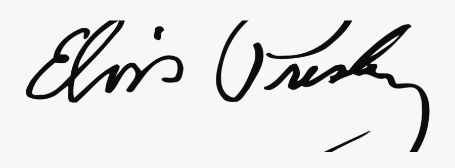 Elvis Presley Signature, Transparent Clipart